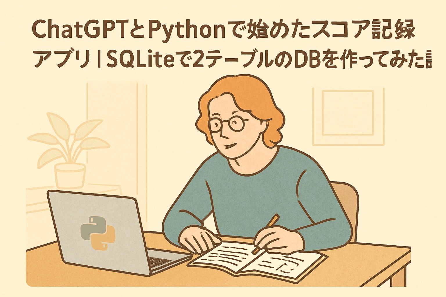 ChatGPTとPythonで始めたスコア記録アプリ｜SQLiteで2テーブルのDBを作ってみた話